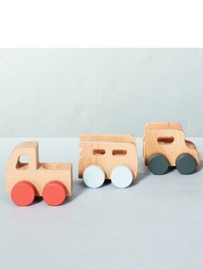 New! Set of 3 Wooden Toy Car Set - Hearth & Hand™ with Magnolia